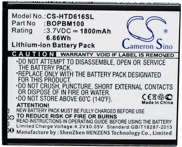 Batteri til HTC Desire 616 osv.