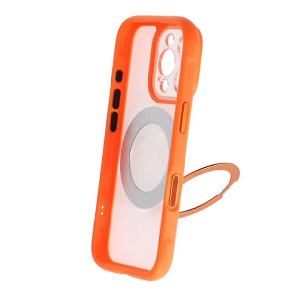 Cover med roterbart MagSafe-stativ til iPhone 16 Pro Max - Orange