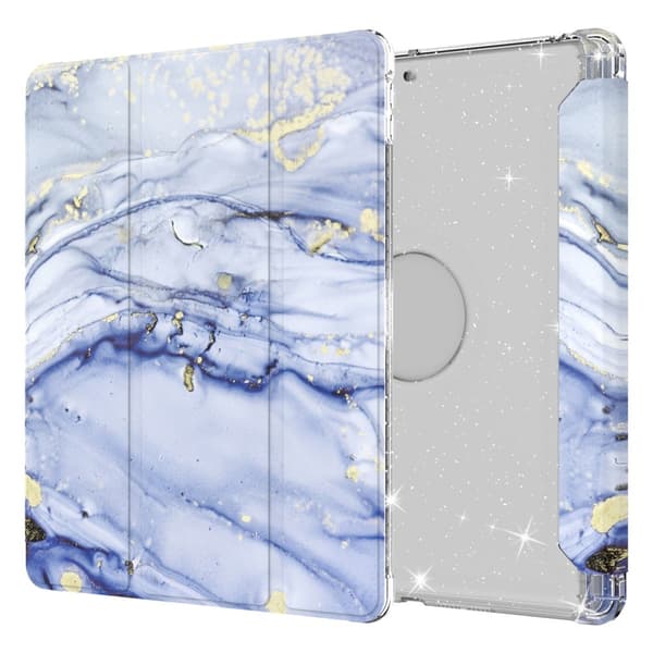 iPad 10.2\" 2021/2020/2019 Cover Marmor - Blå