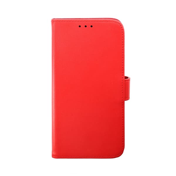 iPhone 14 Plus Plånboksfodral Läder Rvelon - Röd