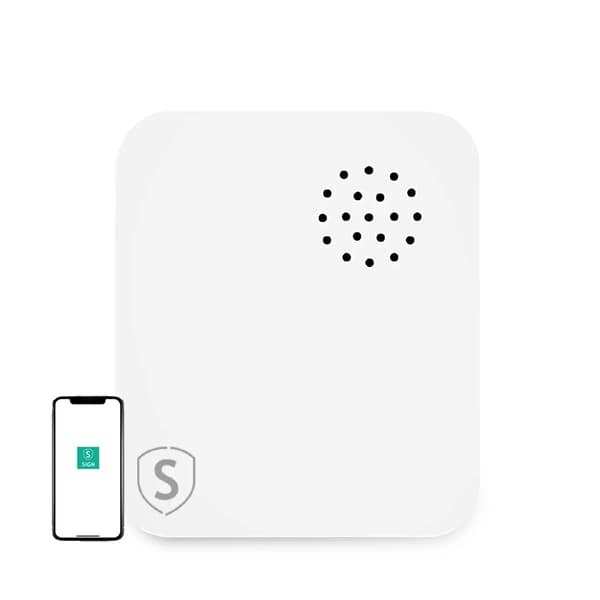 SiGN Smart Home WiFi Vibrationssensor - Vit