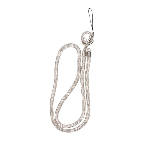 Mobilband Halsband 80cm - Silver glitter