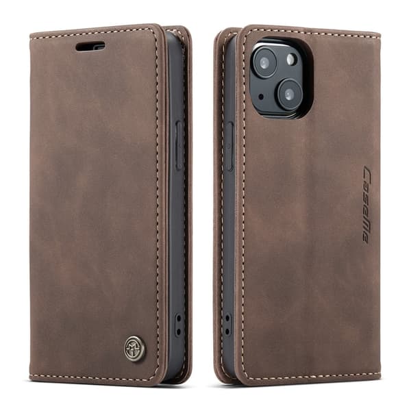 CASEME iPhone 13 mini wallet cover - Brun