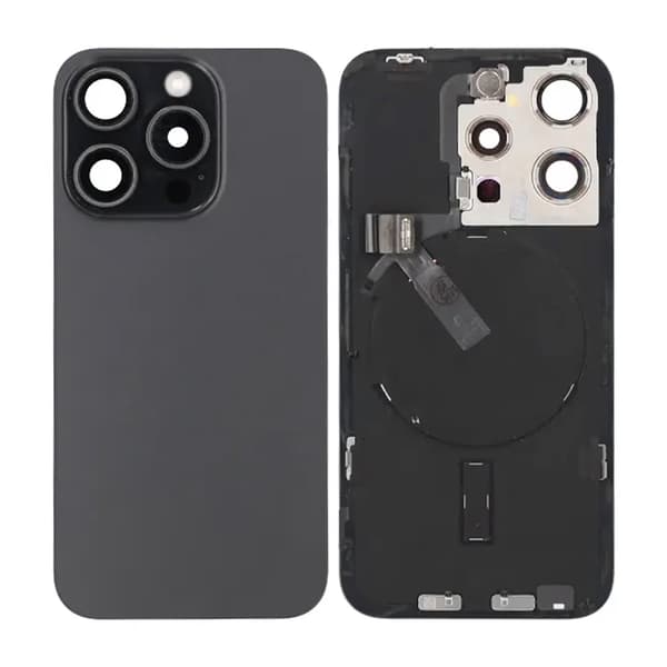 iPhone 15 Pro Bagglas Komplet OEM - Sort