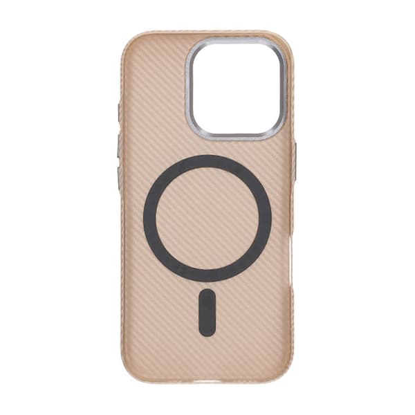 iPhone 16 Pro Mobilskal Carbonmönstrad - Guld
