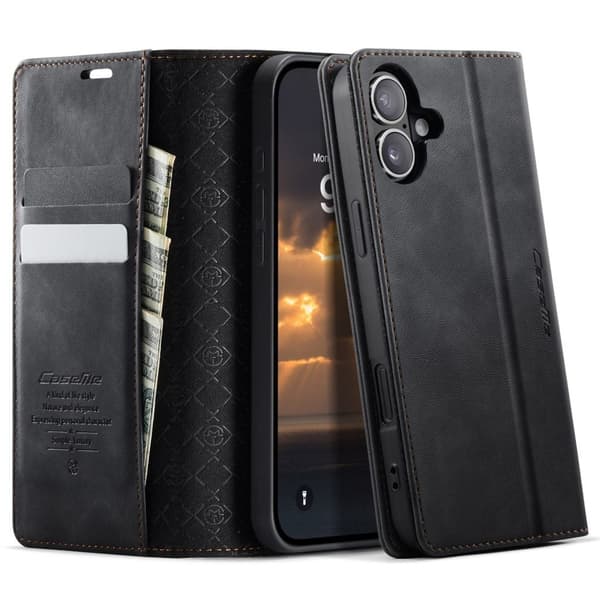 CASEME iPhone 16 Plus Cover med stativ - Sort