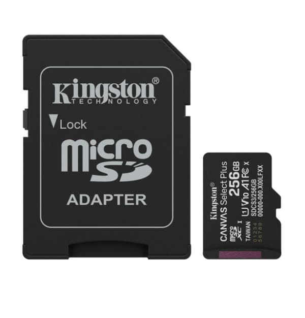 Kingston Canvas Select Plus Gen3 microSD/SD - 256GB