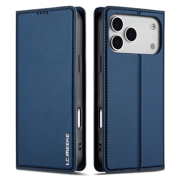 LC.IMEEKE iPhone 17 Pro Wallet Cover - Blå