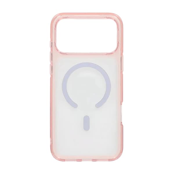 Mobilskal TPU Magsafe för iPhone 17 Pro Max - Rosa Transparent