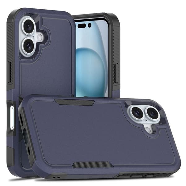 iPhone 16 360 suojakotelo - Tumman sininen