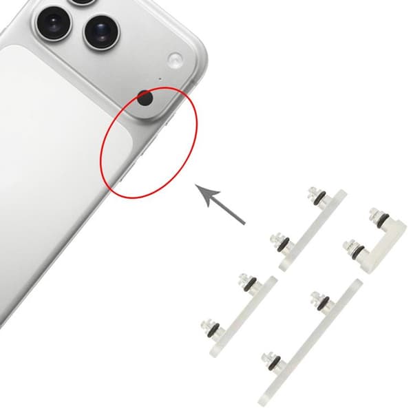 Tastatur til iPhone 17 Pro og 17 Pro Max - Sølv