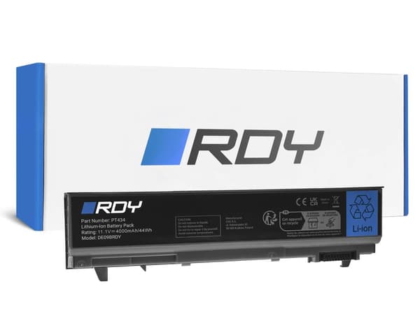 RDY Batteri PT434 W1193 til Dell Latitude E6400 E6410 E6500 E6510 E6400