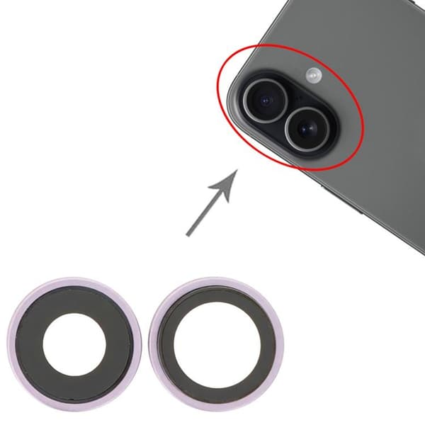 Kameralinser med ram til iPhone 17 - Lavendel