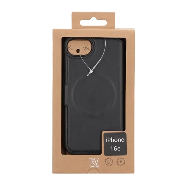 Rvelon Pungcover til iPhone 16e - Sort