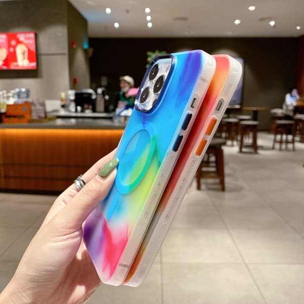 iPhone 13 Pro MagSafe Mobilskal - Mångfärgad Abstrakt