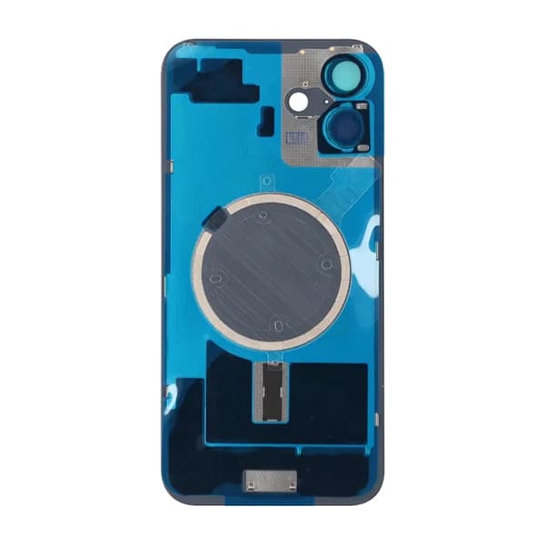 iPhone 16 Plus Bagglas med Magnet og Kameralinse - Sort