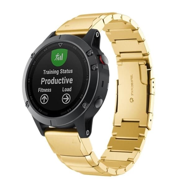 Garmin Fenix 5 Stållænke - Guld