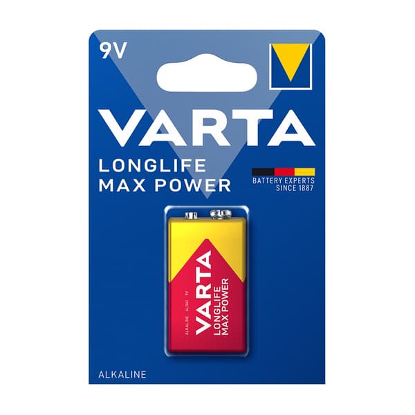 Varta Longlife Max Power 6LR61 Batteri 9V 1-pack