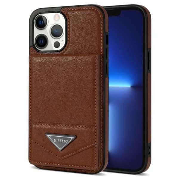 N.BEKUS iPhone 15 Pro cover - Brun