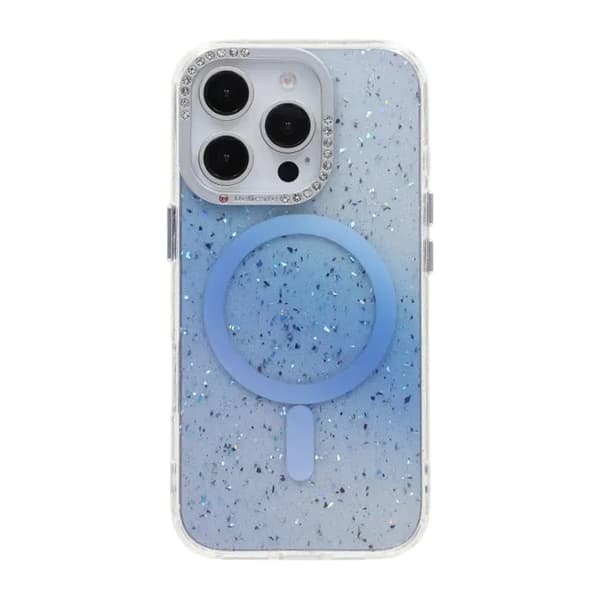 Glitter Diamond Magnetic Case - iPhone 16 Pro Max Blue