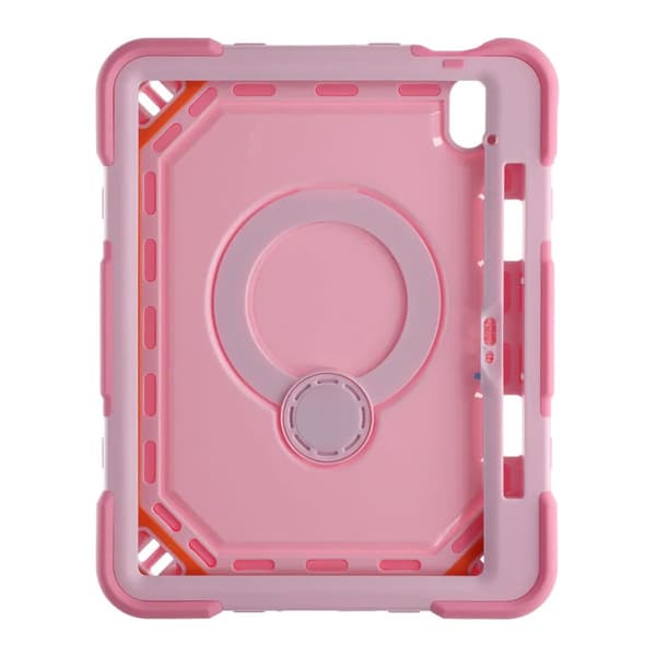 3 Layers multi functional  Laptop Case For iPad 11 2025/10 10.9 2022 Pink (with hand strap)