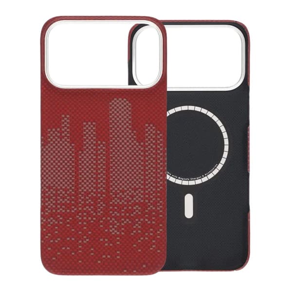 Kevlar Magsafe cover til iPhone 17 Pro Max - Rød