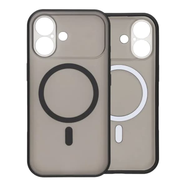 Slankt MagSafe-cover med kamerabeskyttelse til iPhone 17 - Sort