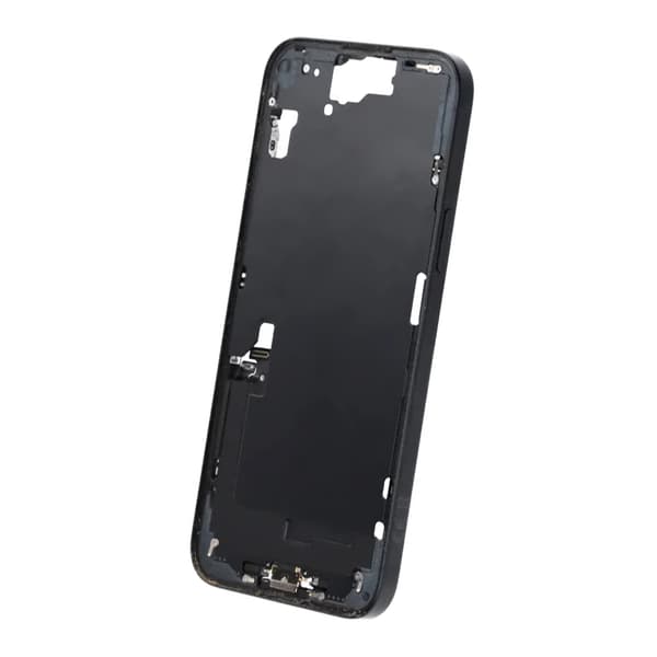Mellemramme med smådele til iPhone 15 Plus - Sort OEM