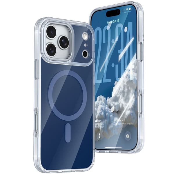 iPhone 18 Pro/17 Pro MagSafe-skal med akrylbaksida - Blå