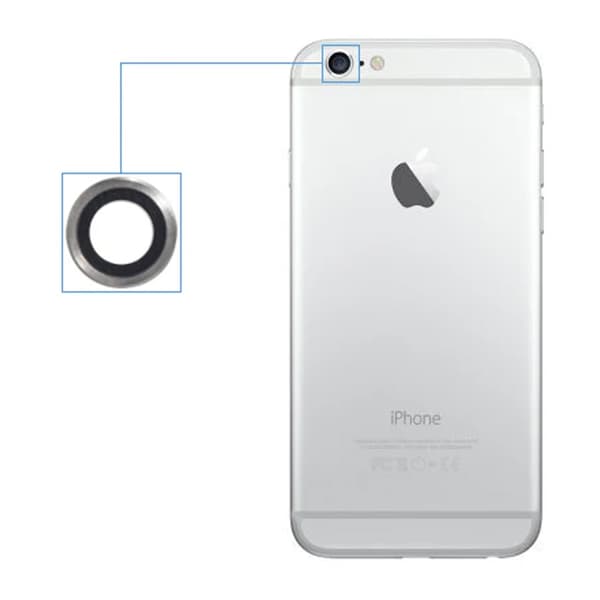 iPhone 6/6s Kameralins - Grå