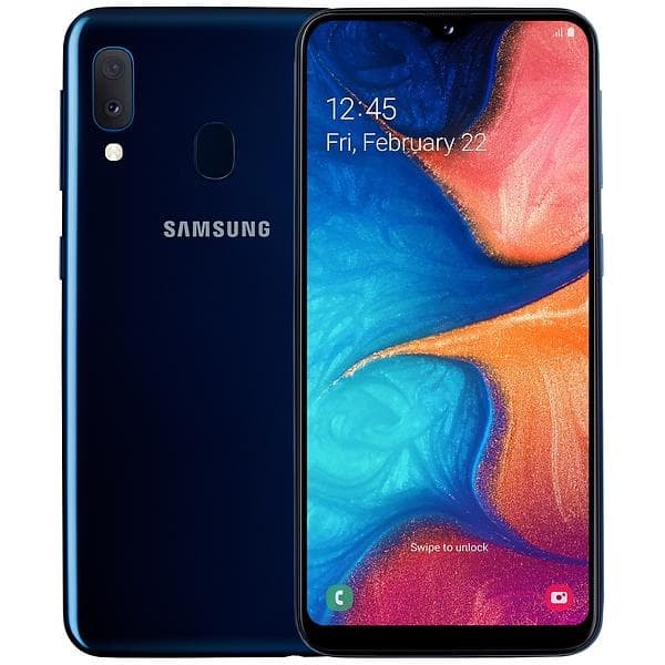 Samsung Galaxy A20e SM-A202F/DS Dual SIM 32GB - 1 års garanti brugt - Sort