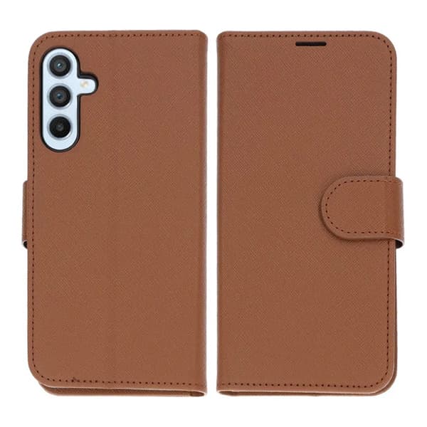 Samsung Galaxy A15 Pungcover med Stand - Brun