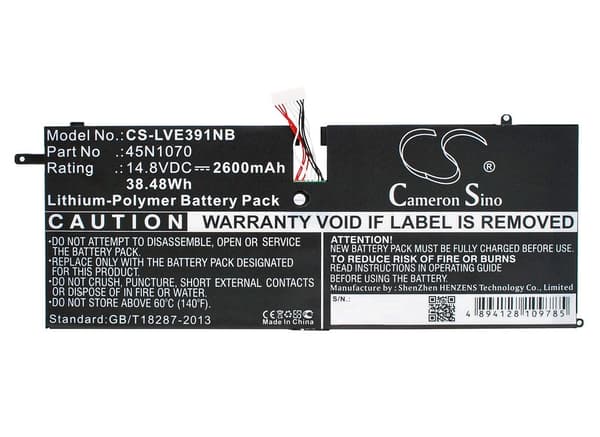 Batteri för Lenovo ThinkPad X1 Carbon 3444 etc