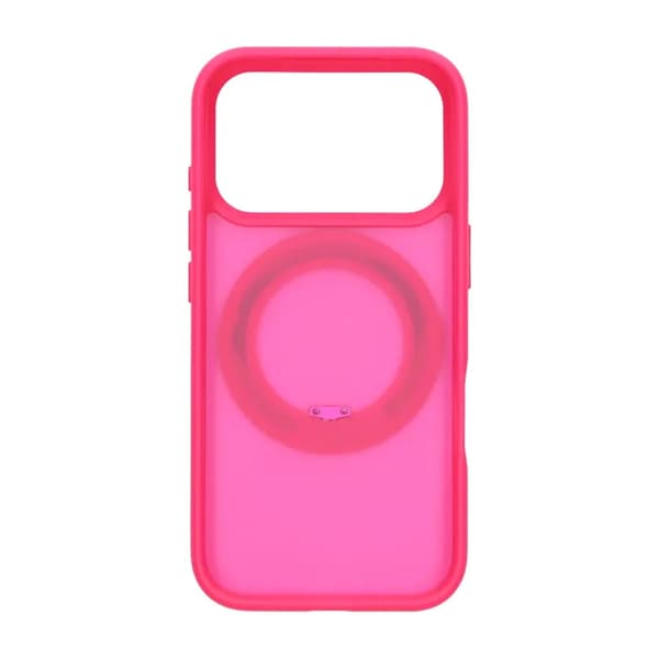 Mobilskal Roterande Magnet Stativ för iPhone 17 Pro - Röd