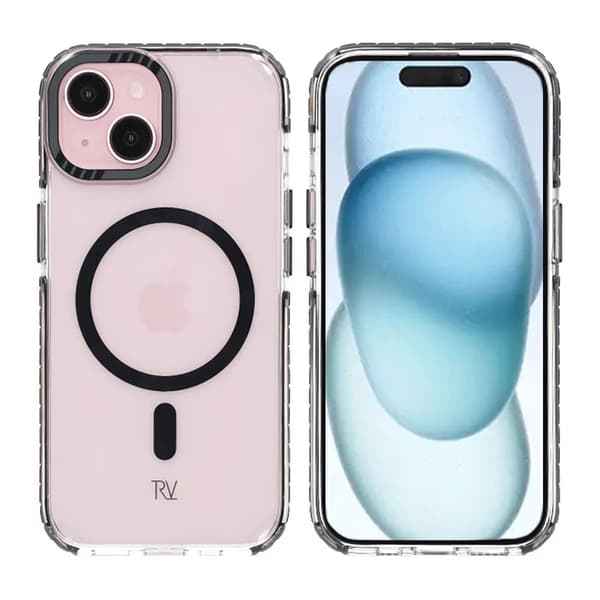 iPhone 15 Rvelon Mobilcover Magnetforstærket - Sort