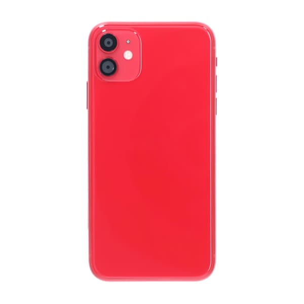 iPhone 11 Bagcover med Fuld Ramme Premium - Rød