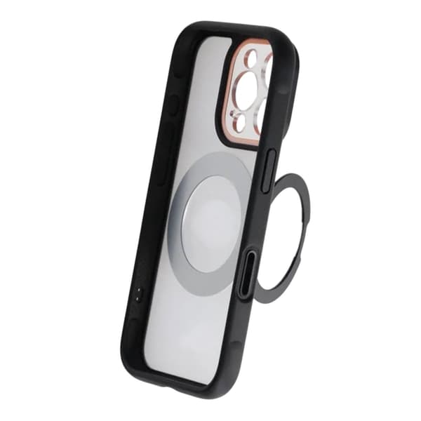 Cover med roterbart MagSafe-stativ til iPhone 16 Pro Max - Sort