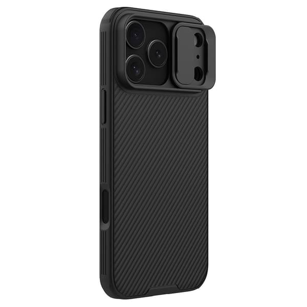 NILLKIN iPhone 18 Pro Max/17 Pro Max Cover med Kameradæksel - Sort