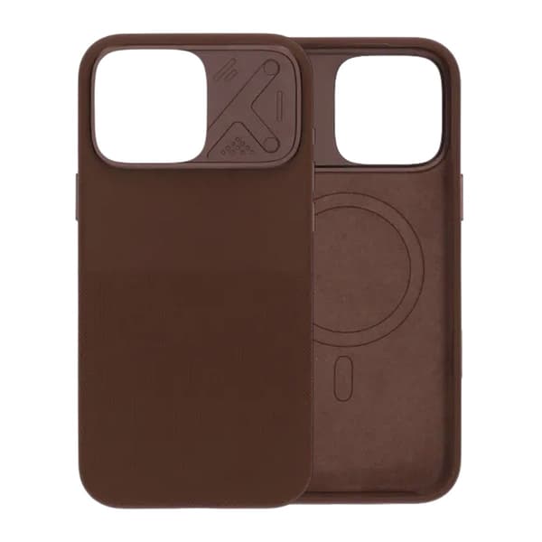 Silikonecover MagSafe med Kamerabeskyttelse til iPhone 16 Pro Max - Brun