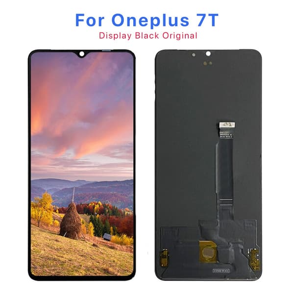 OnePlus 7T Skärm/Display - Svart