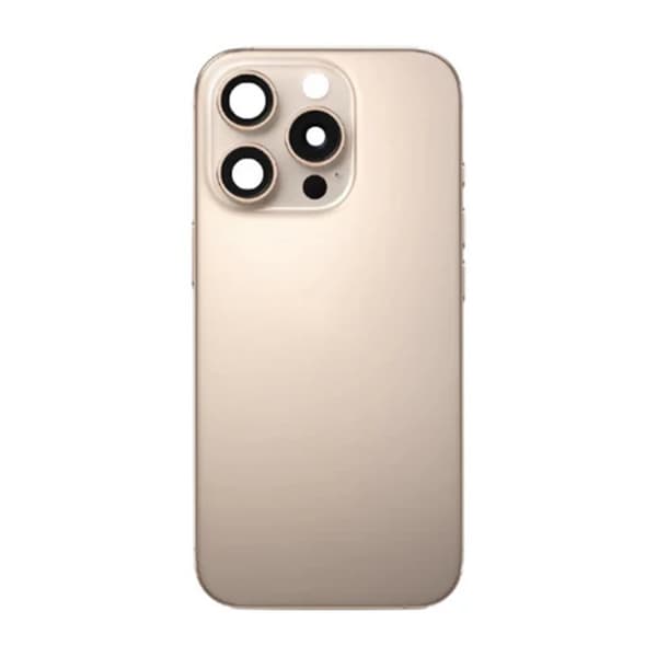 iPhone 16 Pro Bagglas med smådele - Sandfarvet Titanium