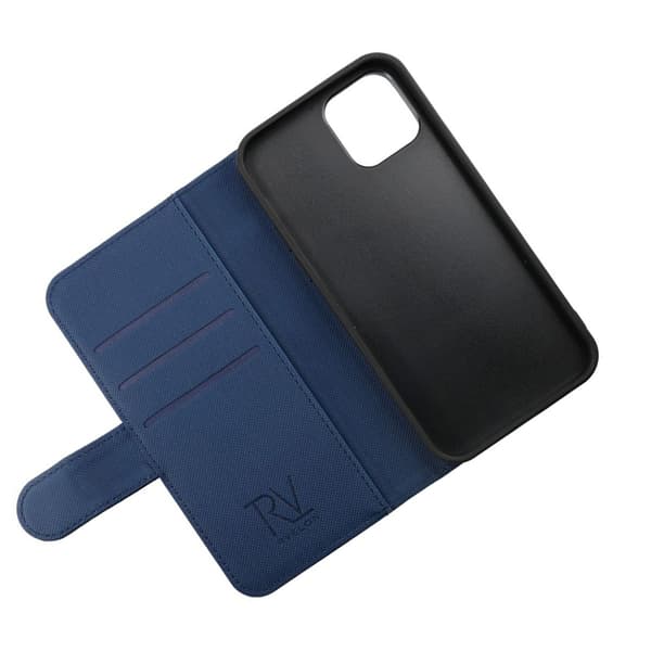 iPhone 13 Pro Plånboksfodral Magnet Rvelon - Blå