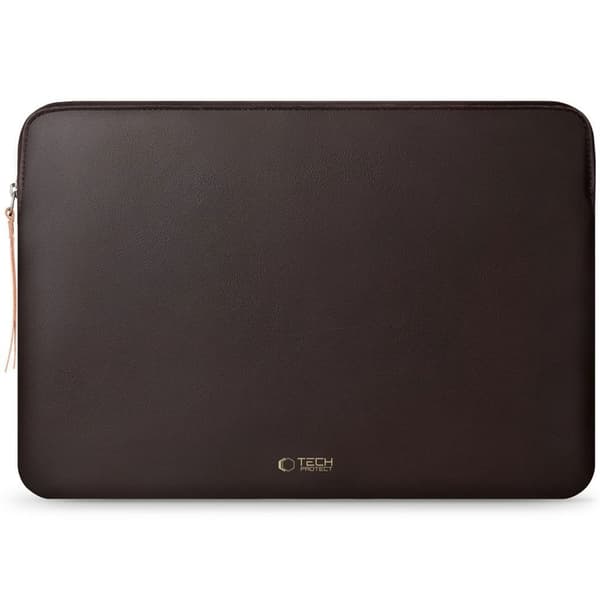 Tech-Protect Fleece laptopväska 13-14\" – Brun
