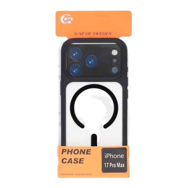 Cover til iPhone 17 Pro Max - MagSafe og kamerabeskyttelse - Sort