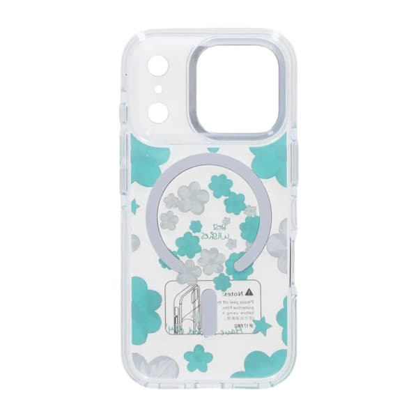 Gradient Blomster Magnetisk Cover Til iPhone 17 Pro Max Grøn