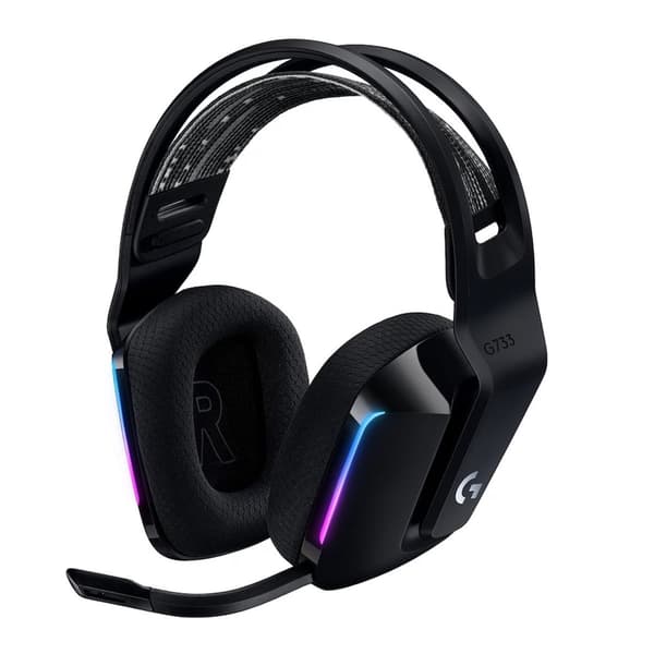 Logitech G733 LIGHTSPEED Trådløst Gaming-Headset Sort - Som ny