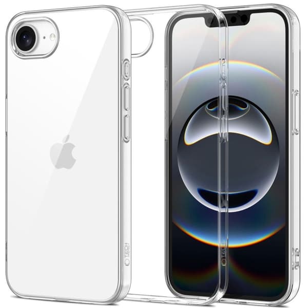 Tech-Protect FlexAir -kotelo iPhone 16e:lle - Läpinäkyvä