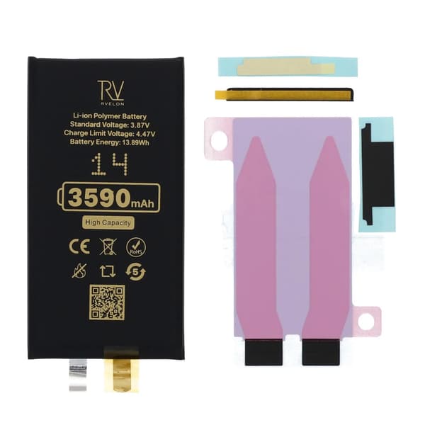 RV-battericelle 514587PL til iPhone 14, 3590mAh