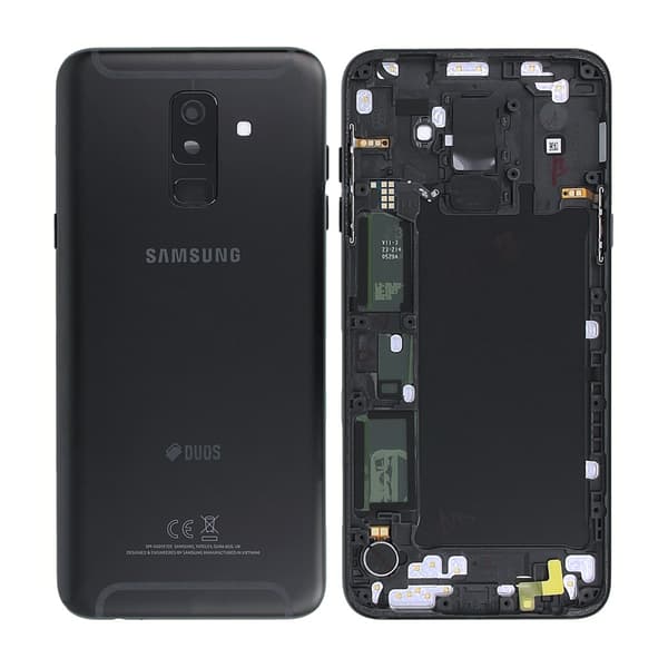 Samsung Galaxy A6 Plus 2018 Bagcover Original - Sort