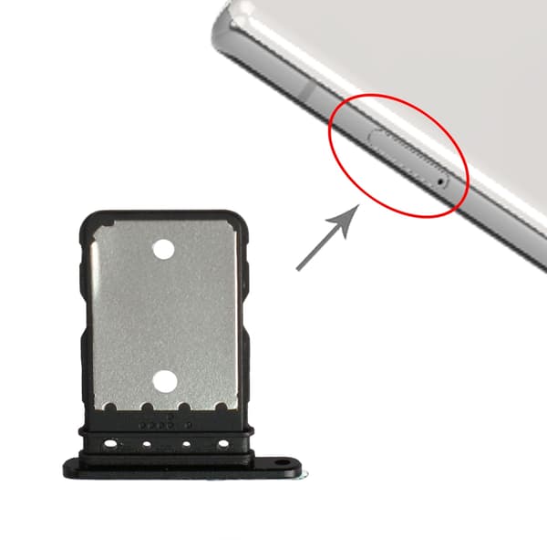 Google Pixel 6A Simkortshållare - Svart